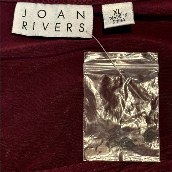 Joan Rivers NWOT Women Size XL Long Sleeve Embellished Sequins Hem Plumb Tunic - Picture 11 of 12